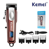 Kemei Mini Electric Hair Clipper Cordless Hair Trimmer Rechargeable Adjustable Beard Hair Cutter Electric For Men