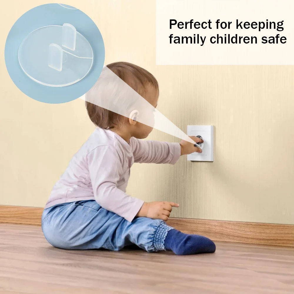 1/10pcs Anti Electric Shock Plugs Protector Cover Baby Kids Clear Safety Outlet Plugs Guard Electrical Security Protection