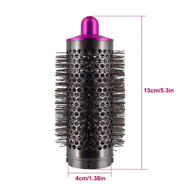 Cylinder Comb and Adapter for Dyson Airwrap Styler / Supersonic Hair Dryer Accessories, Curling Hair Tool,Gold & Gray