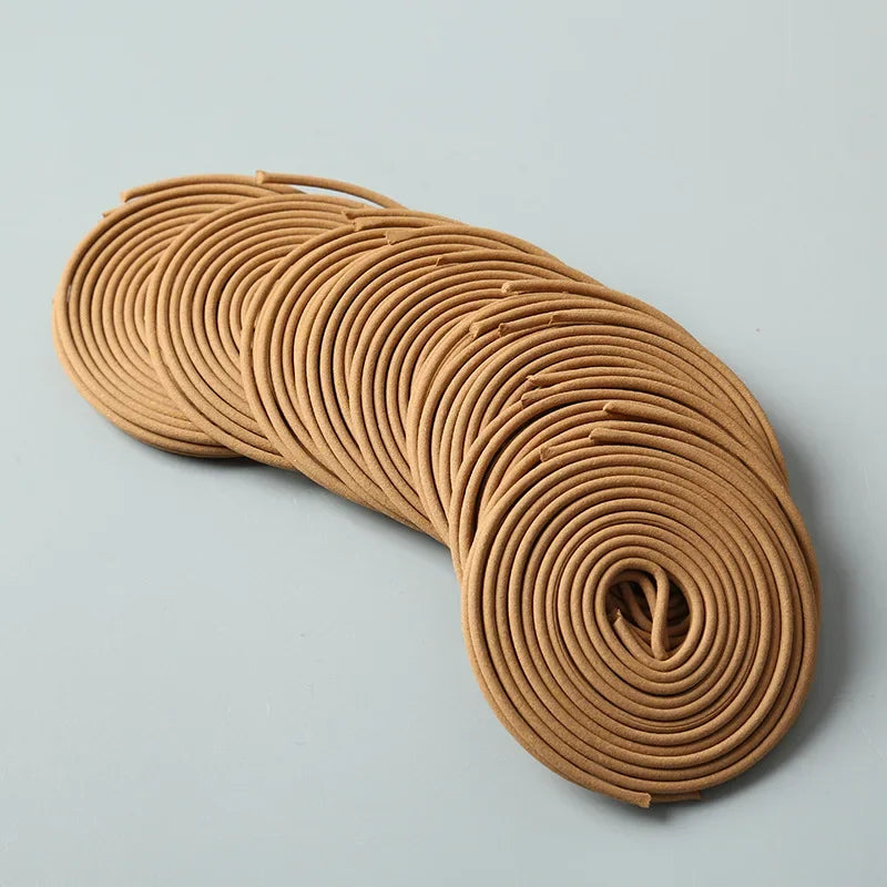 120 Plate Natural Sandalwood Agarwood Coil Incense Aromatherapy Buddha Yoga Incense Indoor Smell Burning Home Fragrance