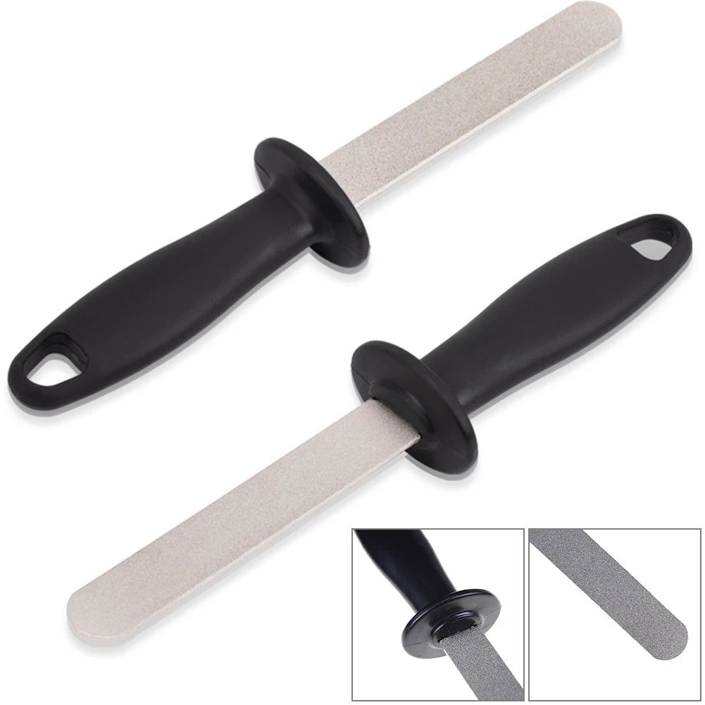 Double Sided Diamond File Sharpening Rod Whetstone Ener Ening Stone Tool Abrasive Tool 400#1000# For Kitchen Gadgets