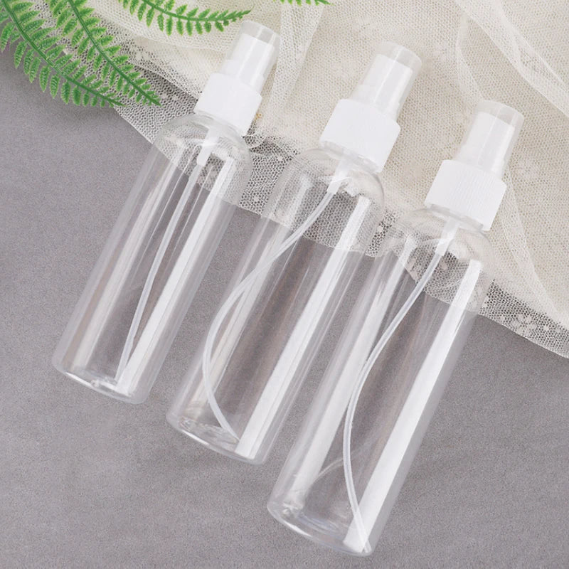 150ml 200ml 250ml Portable Spray Bottle Clear Mini Plastic Bottle Empty Cosmetics Bottle Sample Test Tube Thin Vials For Travel