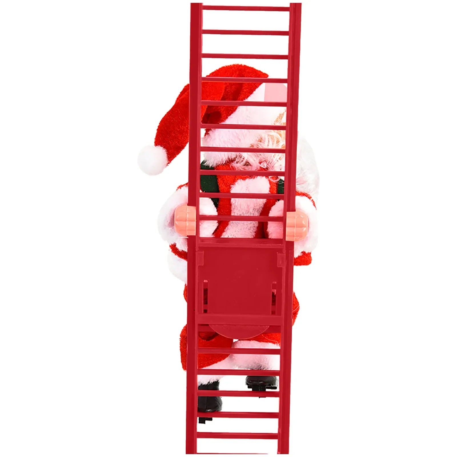 Electric Climbing Ladder Santa Claus with Music & LED Light, Xmas Tree Decorations Hanging Christmas Ornaments Tree Decor