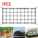 With 4 Elastic Trellis Netting Hooks Heavy-Duty Plant Flexible Hydroponics Support for Indoor PlantsFlexible Hydroponics Support