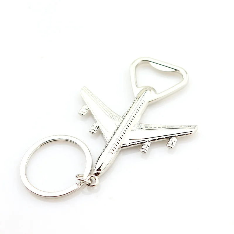 Creative Wedding Supplies Airplane Keychain Beer Opener Vintage Keychain Opener Gifts