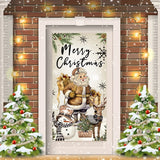 Christmas Hanging Flag Banner Door Decor Christmas Decoration 2024 For Home Christmas Ornaments Navidad Noel Gifts New Year 2025