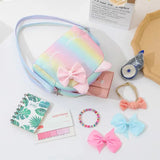 Fashion Kids Embroidery Unicorn Crossbody Purses Handbags Little Girls Baby Purse Cute Cartoon Colorful Shoulder Bag