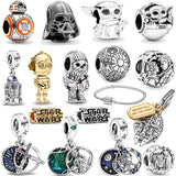 2024 New in Star Wars Kitty Fit Pandora 925 Original Bracelets Marvel shoes Silver Charms Beads For DIY Luxury Quality Jewelry