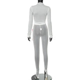 Summer Fashion Y2K Bow Ribbon 2 Piece Set Sexy Midnight Club Outfits For Woman 2024 Mesh See Through Crop Tops Pants Set