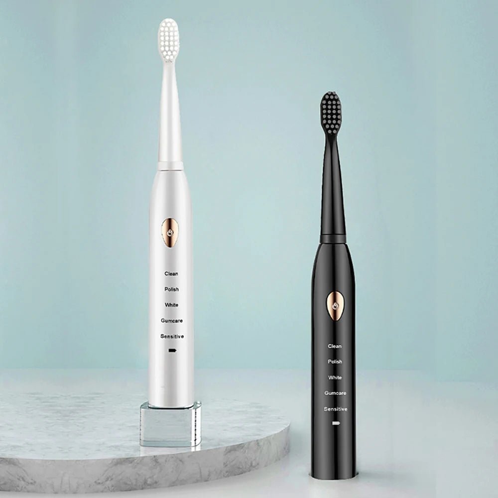 USB Ultra Sonic Electric Toothbrush 5 Modes Fully Automatic Toothbrush Adult Waterproof Electric Toothbrush