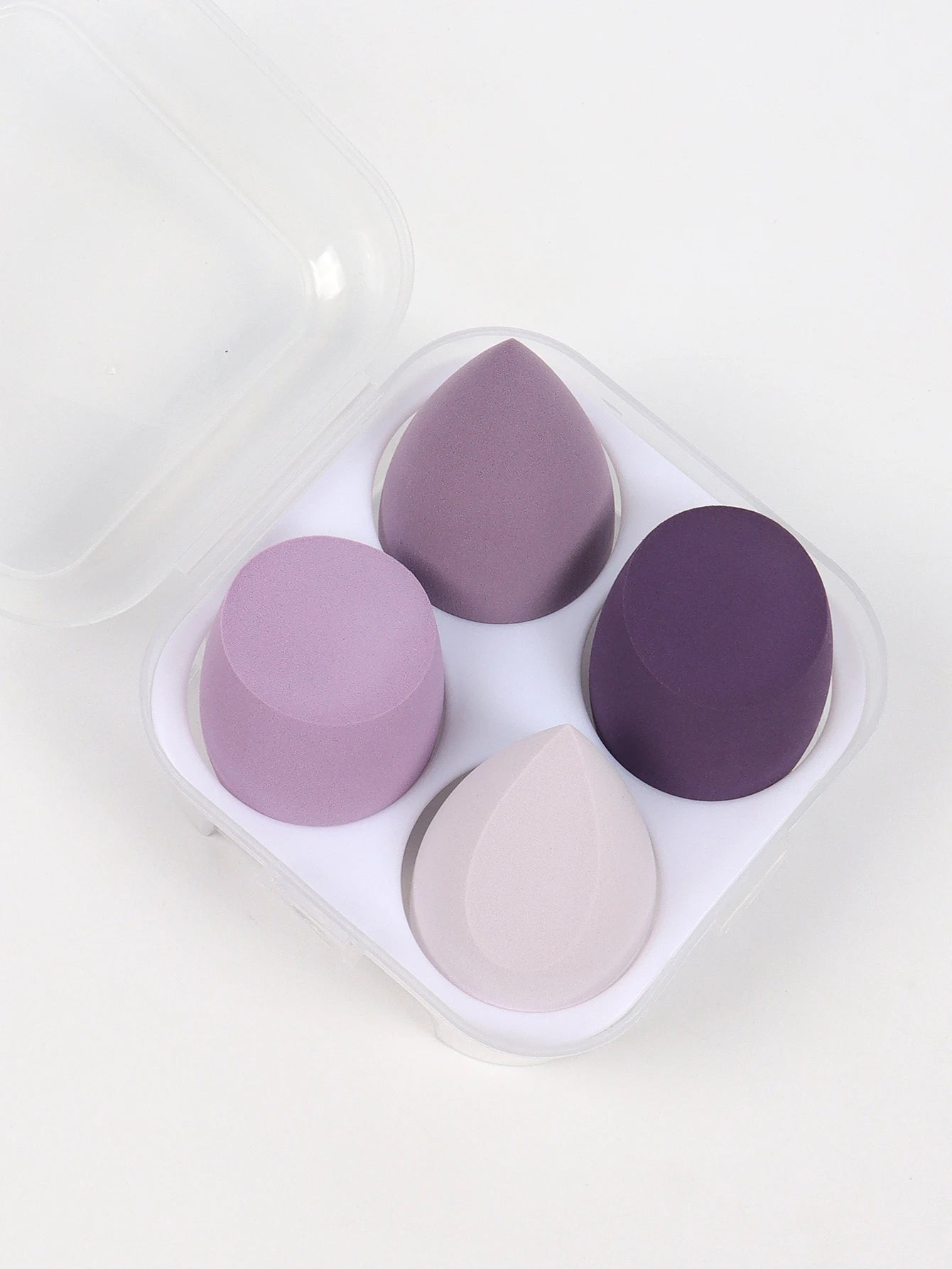 4 件套 Beauty Eggs Set Seamless Smudging More Hygienic Prevents Bacteria Buildup Create a Flawless Makeup Look Beauty Egg Case