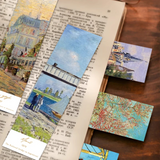 1pack/30pcs World Classic Painting Bookmarks Paper Retro Oil Painting Decoration Reading Book Page Markings Card Bookmarks