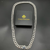 14mm 18K Gold 5-Time Plated Premium Durable Cuban Chain(Push Button)