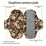 BIAI Large Size Female Nursing Pad Naturally Cloth Menstrual Pad Breathable Graphene Sanitary Pads Panty Liner For Women 22*28CM