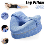 Body Memory Cotton Leg Pillow Home Foam Pillow Sleeping Orthopedic Sciatica Back Hip Joint for Pain Relief Thigh Leg Pad Cushio