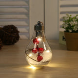 Christmas Tree Decoration Fairy Light Ball Transparent LED Luminous Night Light Bulb Hanging Xmas Pendant New Year Home Ornament