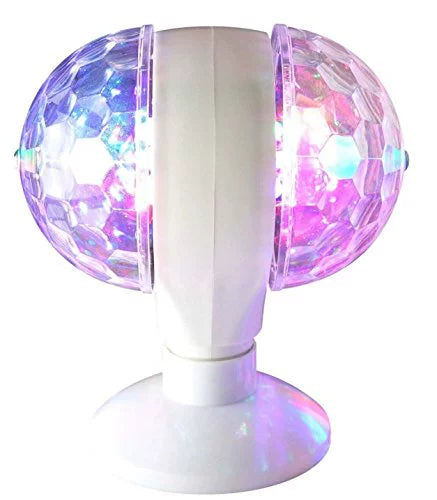 Double Head Rotate Degree Colorful Rotating Stage Light LED Bulb Magic Ball Bar KTV Stage Laser Crystal Flashing Light E27