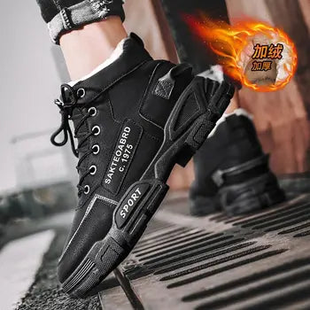 fur snow boots men sneakers shoes men sports running male sneakers sport men women trainers walk tennis fall Mocassin 1229